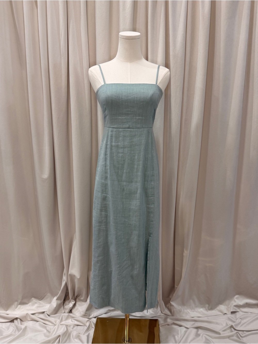 Theory Linen Blend Midi Dress US 0